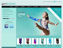 Tablet Screenshot of gymleotards.co.uk